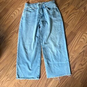 Madewell perfect vintage wide leg crop Jean
